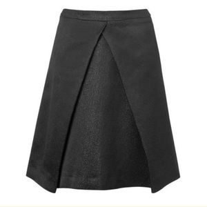 L.K. Bennett Black Sparkle Cerys Skirt $250 Office To Cocktails Women 8 Medium
